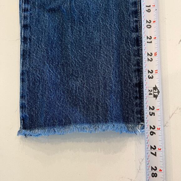 Pistola Cassie Crop Super‎ High Rise Straight Distressed Jeans size 27 - Picture 11 of 12